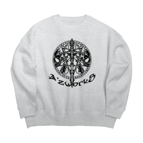 TRIBALCROSS BLK Big Crew Neck Sweatshirt