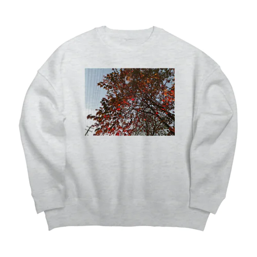 201910181619002　桜の紅葉 Big Crew Neck Sweatshirt