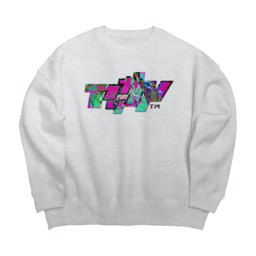 アリガタシ™ NEON ASH Big Crew Neck Sweatshirt