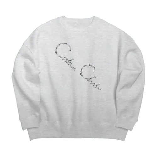 [ Culture Club ] Safety Pin OverSized SweatShirt② Big Crew Neck Sweatshirt