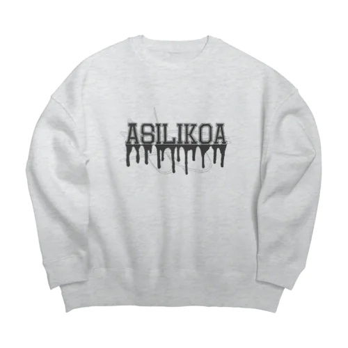 「@silikoa Big Sweat 01/College」 Big Crew Neck Sweatshirt