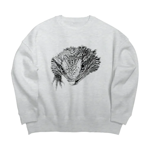 ぺろりんフトアゴ Big Crew Neck Sweatshirt