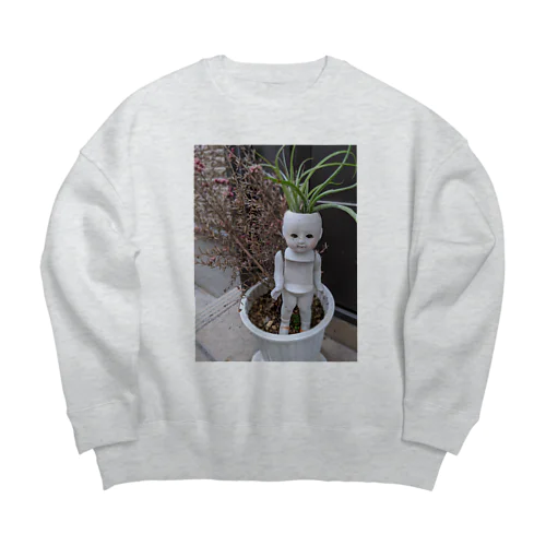 植物人間‎ܾ ܾ 𖥧𓇣𖦥𖥧𖥣 Big Crew Neck Sweatshirt