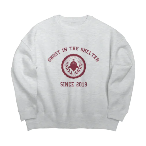 おばけカレッジ 赤 Big Crew Neck Sweatshirt