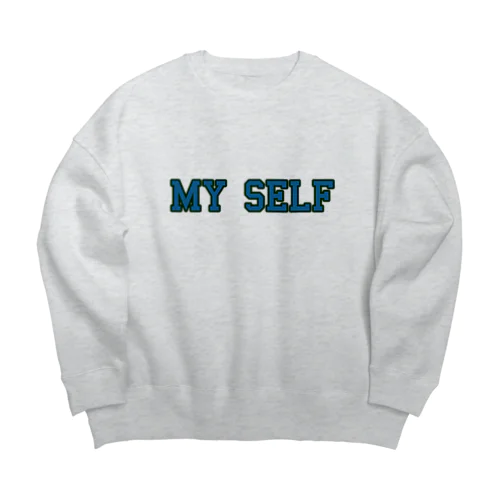 My Self college logo  Big Crew Neck Sweatshirt