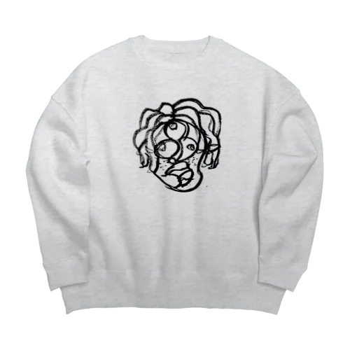 ぶりぶり Big Crew Neck Sweatshirt