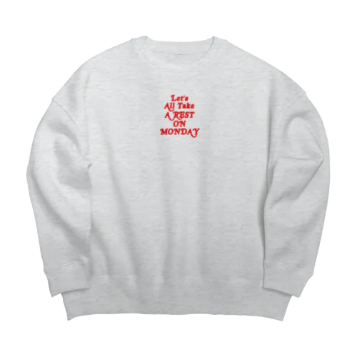 Retro LOGO Big Crew Neck Sweatshirt