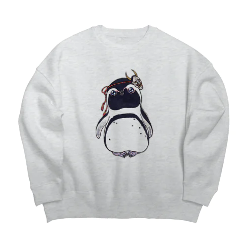 おにケープちゃん Big Crew Neck Sweatshirt