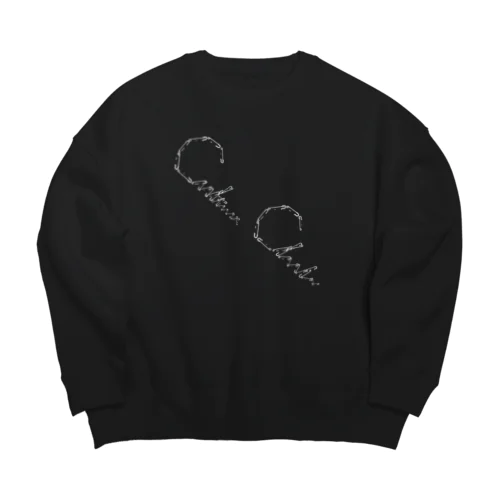 [ Culture Club ] Safety Pin OverSized SweatShirt① Big Crew Neck Sweatshirt