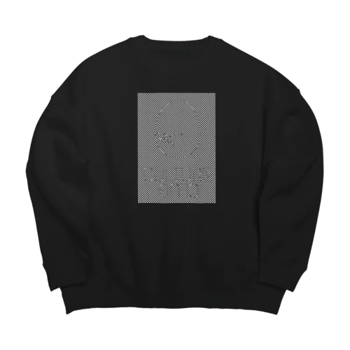 [ Culture Club ] Optical Illusion SweatShirt② Big Crew Neck Sweatshirt