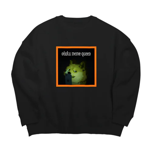 otaku meme queen on 2 AM Doge Big Crew Neck Sweatshirt