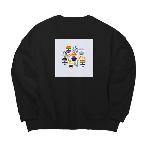 クィアたちと植物と生活 Big Crew Neck Sweatshirt