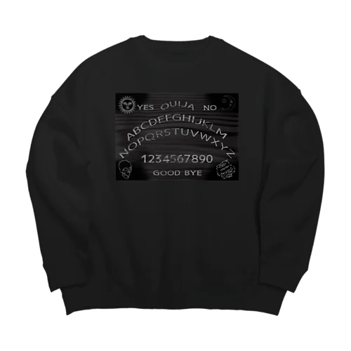 BLACK OUIJA BOARD Big Crew Neck Sweatshirt