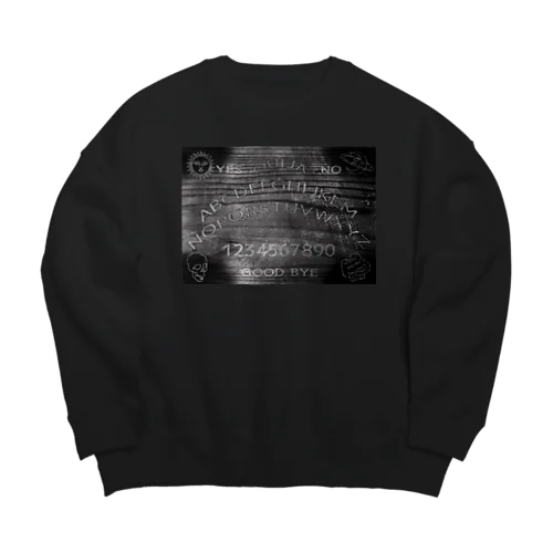 BLACK OUIJA BOARD USED Big Crew Neck Sweatshirt