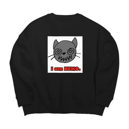 I am NEKO. Big Crew Neck Sweatshirt