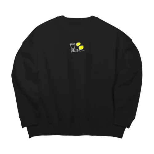 白のレモンサワー Big Crew Neck Sweatshirt