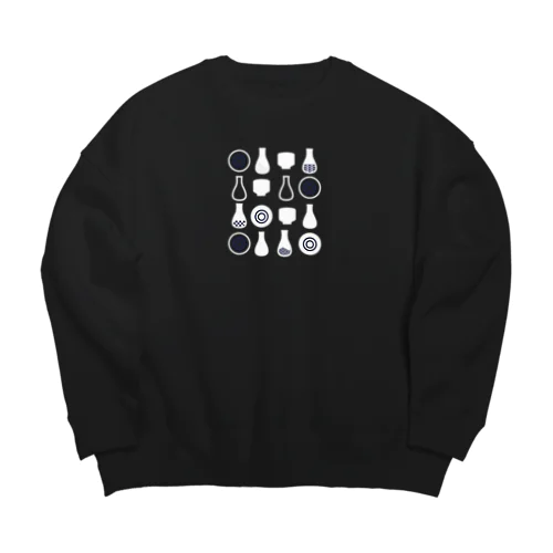 日本酒大好き Big Crew Neck Sweatshirt