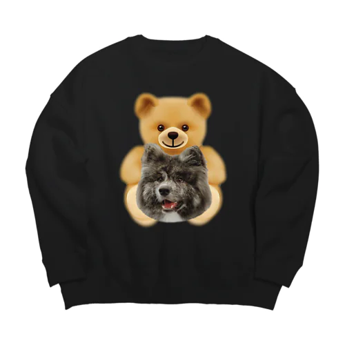 秋田犬TEDDY Big Crew Neck Sweatshirt