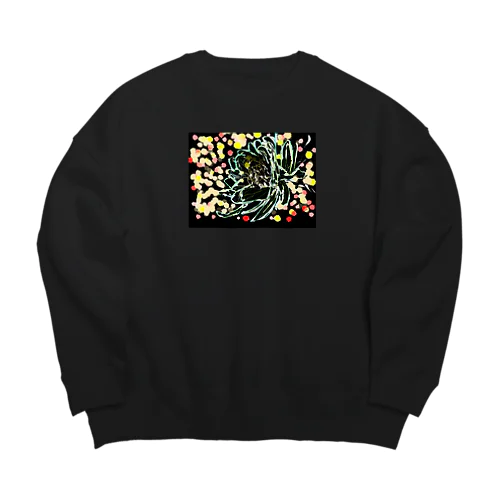 月下美人 Big Crew Neck Sweatshirt