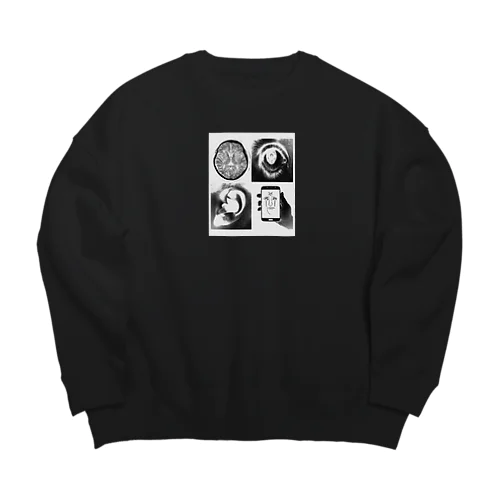 abstraction  Big Crew Neck Sweatshirt