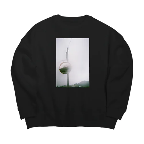 雨のミラー Big Crew Neck Sweatshirt