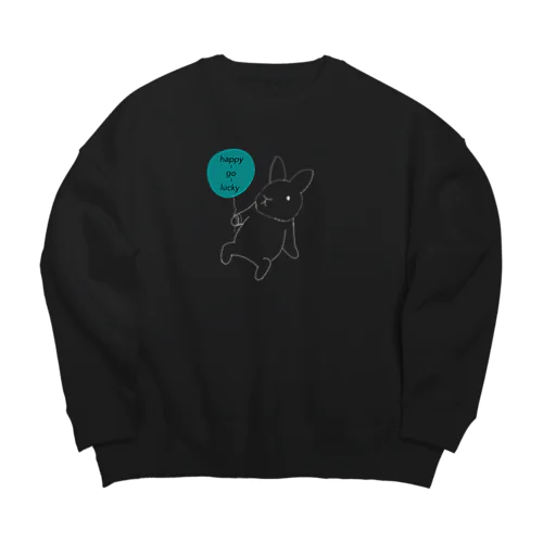 happy-go-lucky Big Crew Neck Sweatshirt