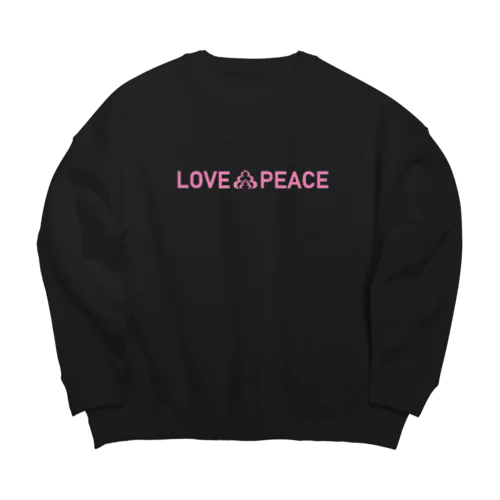 LOVE💩PEACE ”PINK” Big Crew Neck Sweatshirt