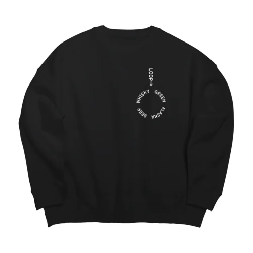 酔。 Big Crew Neck Sweatshirt