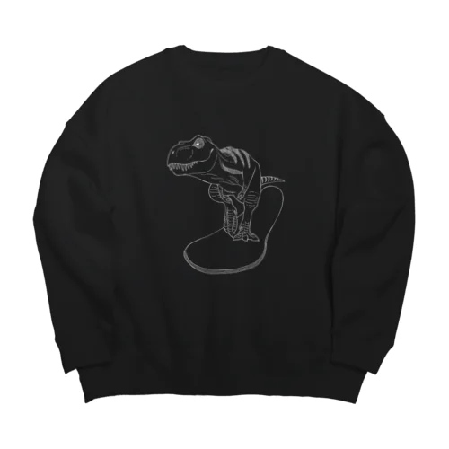 雪山ダイナソー Big Crew Neck Sweatshirt