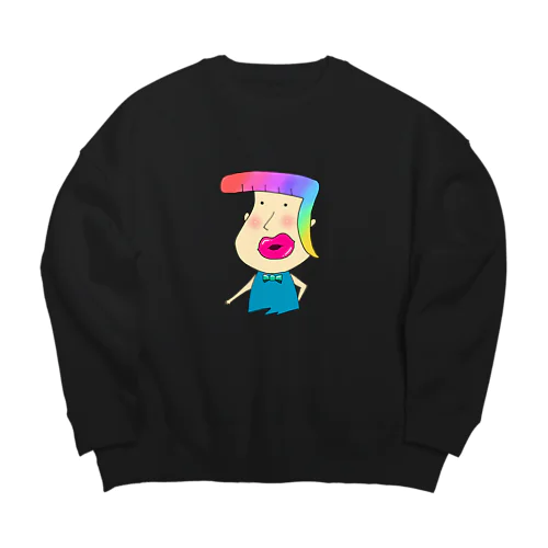 ラッキーセブンくん Big Crew Neck Sweatshirt