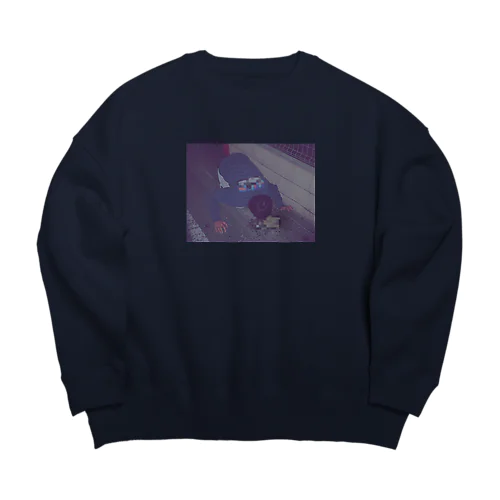 宅飲み Big Crew Neck Sweatshirt