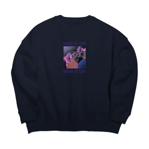 GAME IS LIFE Big Crew Neck Sweatshirt