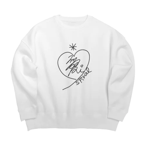 愛♡あいすぱいらる Big Crew Neck Sweatshirt