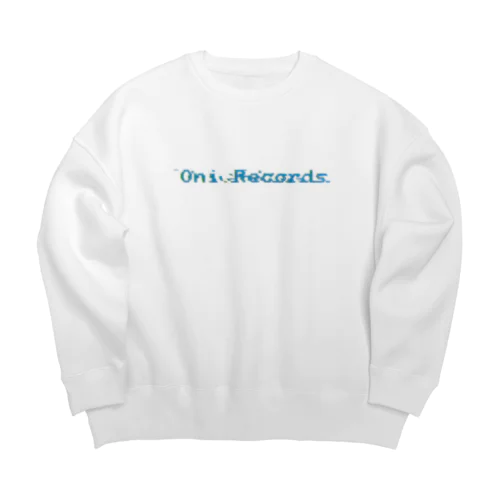 Oni Records Glitch Big Crew Neck Sweatshirt