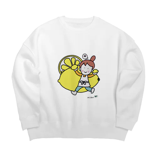 れもん Big Crew Neck Sweatshirt