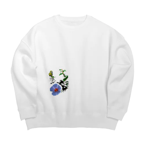 花の写真 Big Crew Neck Sweatshirt