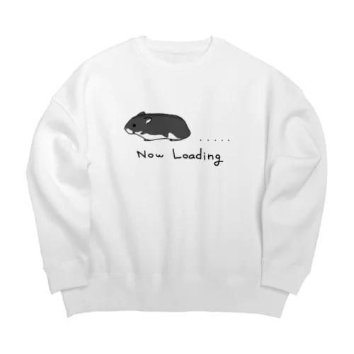 nowloadingのハムスター Big Crew Neck Sweatshirt