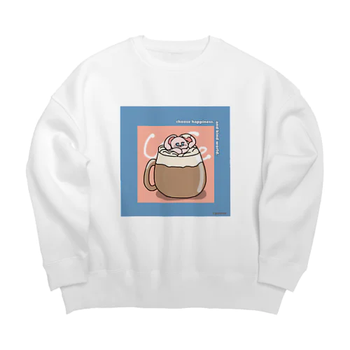cafebit Big Crew Neck Sweatshirt