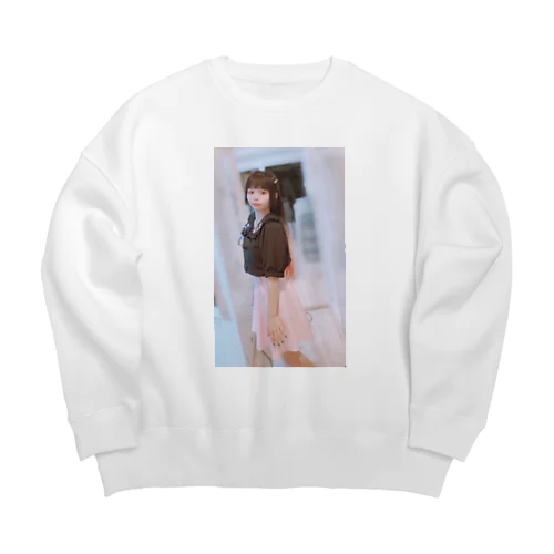 ˙˚ʚ藍蘭ɞ˚˙の服 Big Crew Neck Sweatshirt