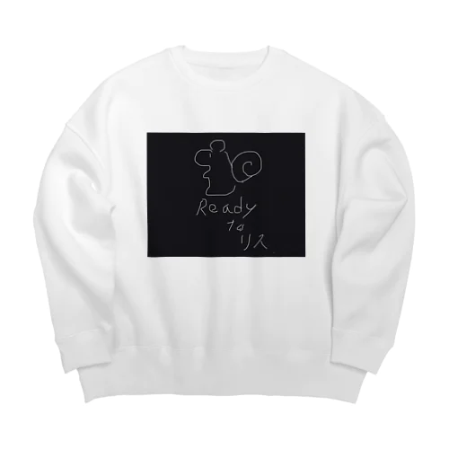 Ready to リス Big Crew Neck Sweatshirt