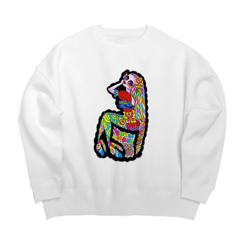 とぐろちゃん縁無し Big Crew Neck Sweatshirt