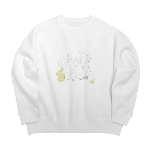 きんようもうのひつじ Big Crew Neck Sweatshirt