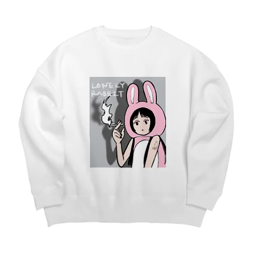 Lonely Rabbit Big Crew Neck Sweatshirt