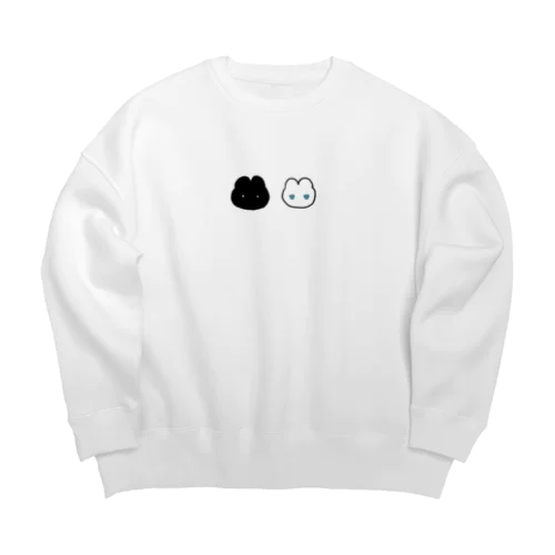 くろしろの Big Crew Neck Sweatshirt