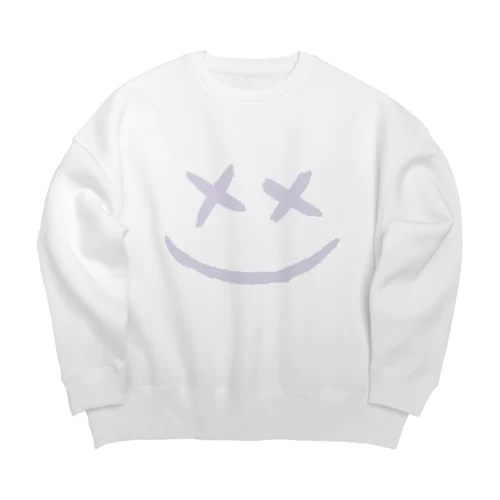 x)mile パープル Big Crew Neck Sweatshirt