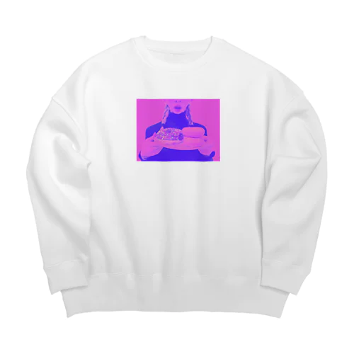 ドーナツペロリチャン！ Big Crew Neck Sweatshirt