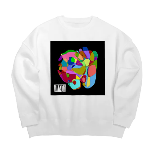 from_line 「africa」 Big Crew Neck Sweatshirt