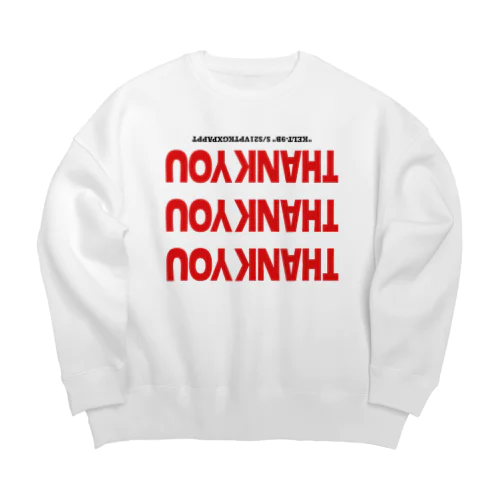 "THANK" Big Crew Neck Sweatshirt