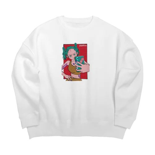 KAWAII GIRL (cryptid) Big Crew Neck Sweatshirt