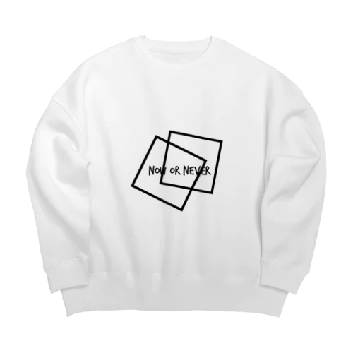 なうおあねばーパーカー Big Crew Neck Sweatshirt